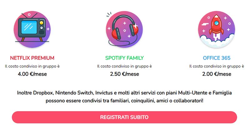 Abbonamento Netflix 4 euro mese