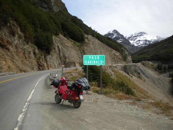 In vespa in Sudamerica