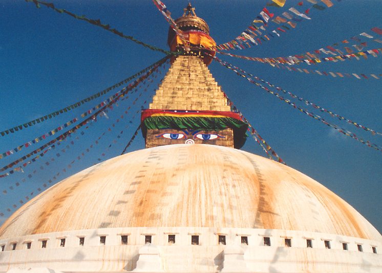 Lo stupa buddista piu' grande del Nepal